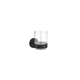 Стакан с держателем GROHE Essentials, матовый чёрный