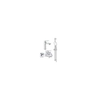 Комплект смесителей GROHE Cubeo для раковины, ванны, душ гарнитура, хром