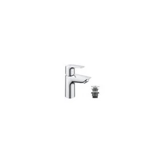 Смеситель для раковины GROHE BauEdge, с нажимным донным клапаном, S-size, хром
