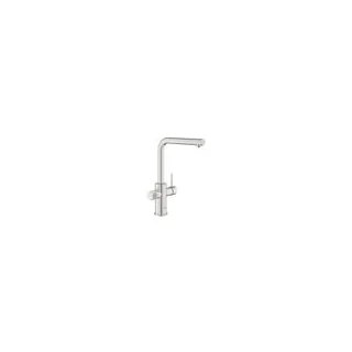 Смеситель для мойки GROHE Blue Pure Minta с выдвижным изливом, суперсталь