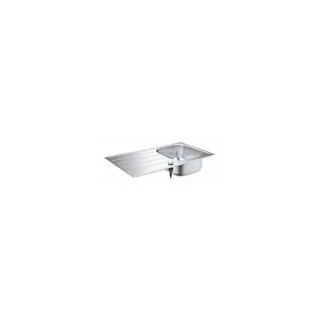 Мойка GROHE K200 45-S 86/50 1.0 с корзинчатым вентилем, нержавеющая сталь