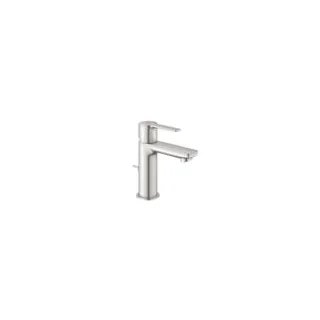 Смеситель для раковины GROHE Lineare New с донным клапаном, суперсталь